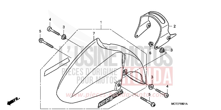 AILE AVANT (FJS600D7/FJS600A) de SILVER WING DEGITAL SILVER METALLIC (NHA30) de 2006